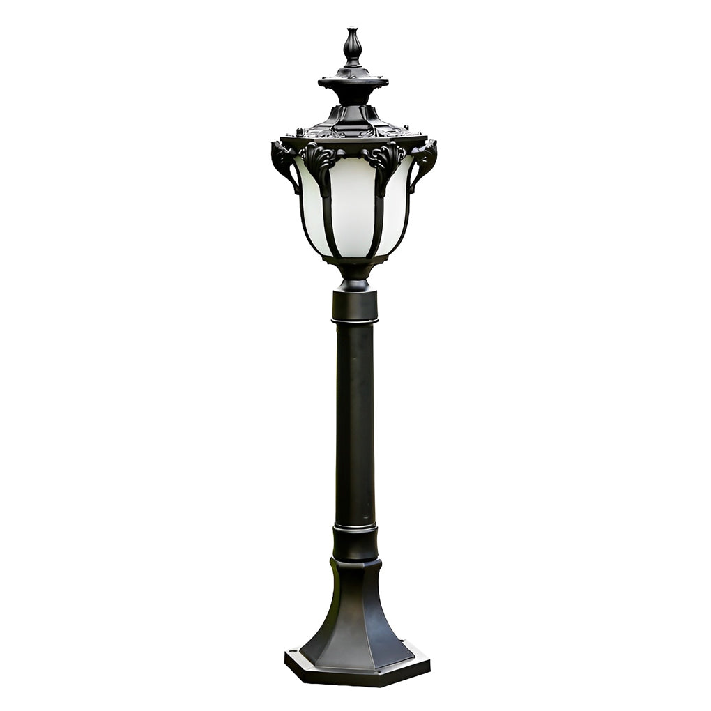 Exterior Waterproof LED European-style Short Pole Lamp Post Pathway Lights, Outdoor Wall Light, detail 14
