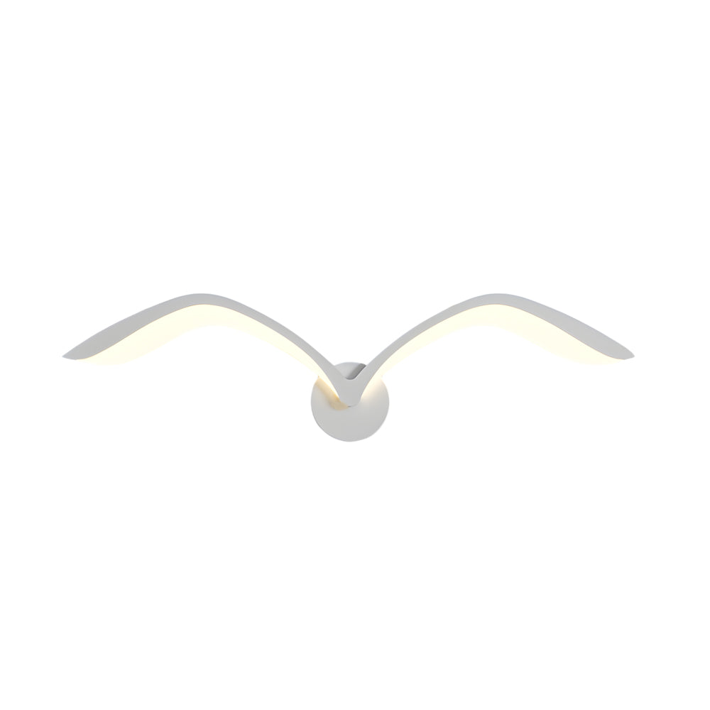 Contemporary Seagull LED Wall Light - Nordic Acrylic Wing Design, Hardwired Wall Sconce, detail 9
