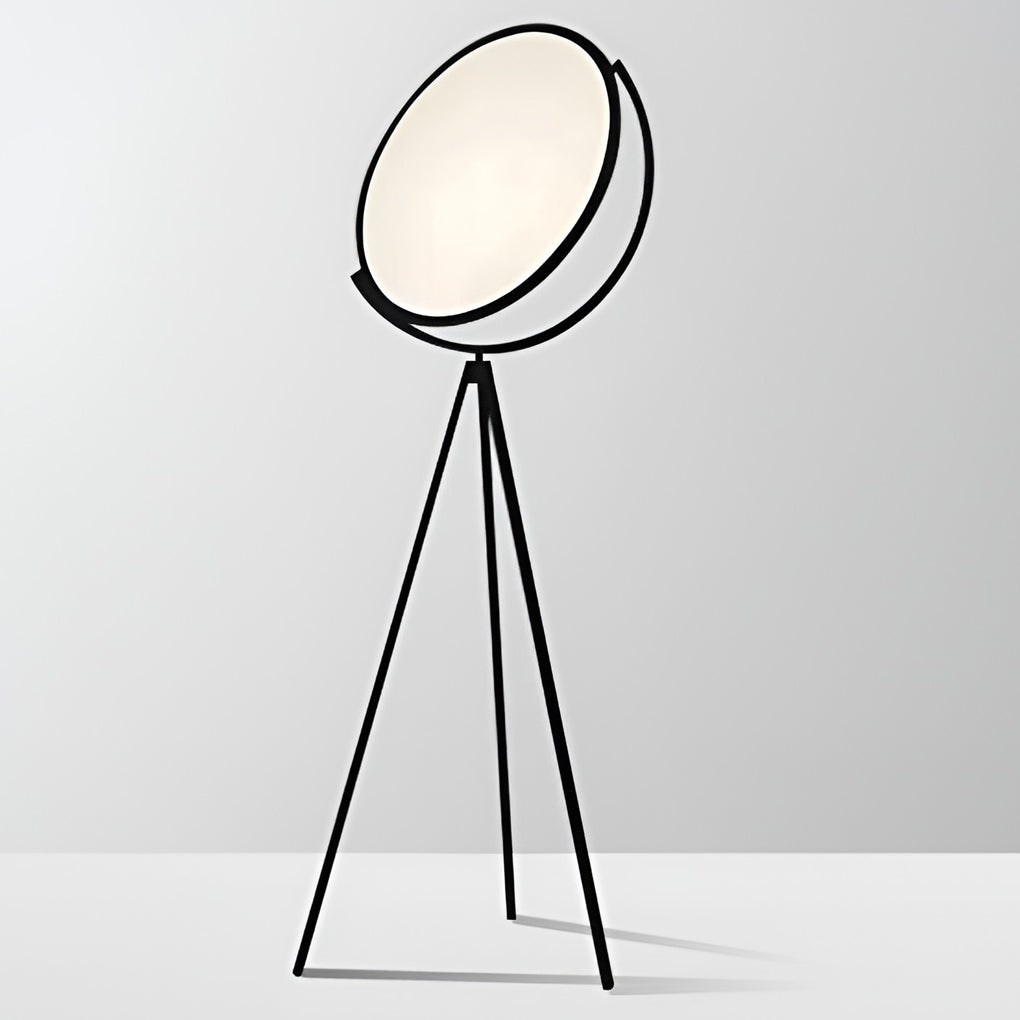 Black Metal and Rotating LED Tripod Floor Light, Floor Lamp, detail 5