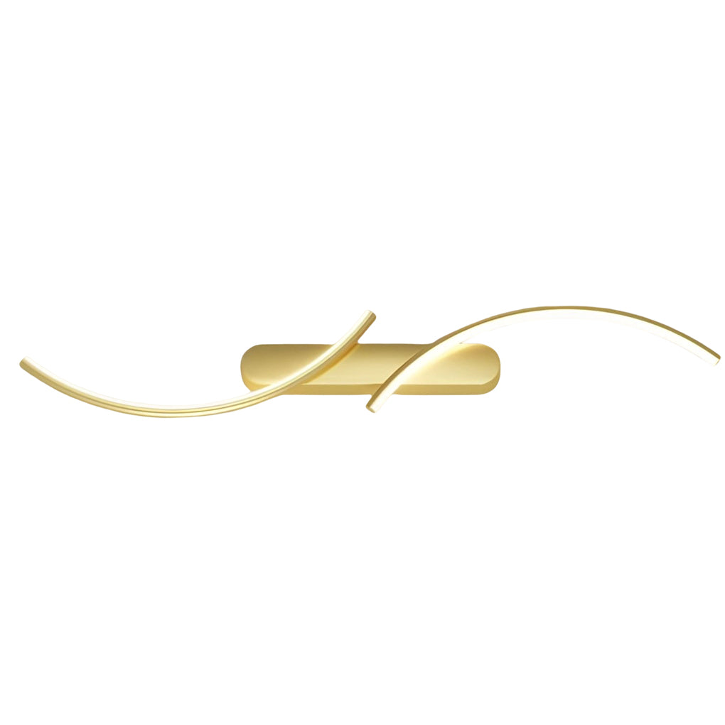 Creative S-shaped LED Three-color Light Contemporary Wall Light, Hardwired Wall Sconce, detail 10