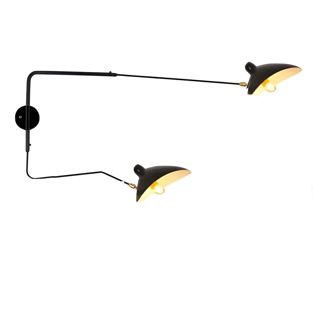 Creative Adjustable Iron Industrial Pivot Arm Wall Light, Bedroom Wall Sconce, detail 8