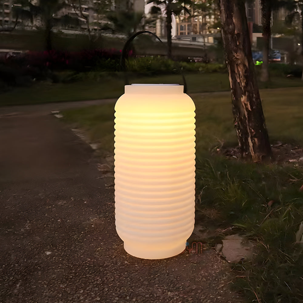 Portable LED RGB Exterior Sound Lantern, USB/Solar, Outdoor Wall Light, detail 4