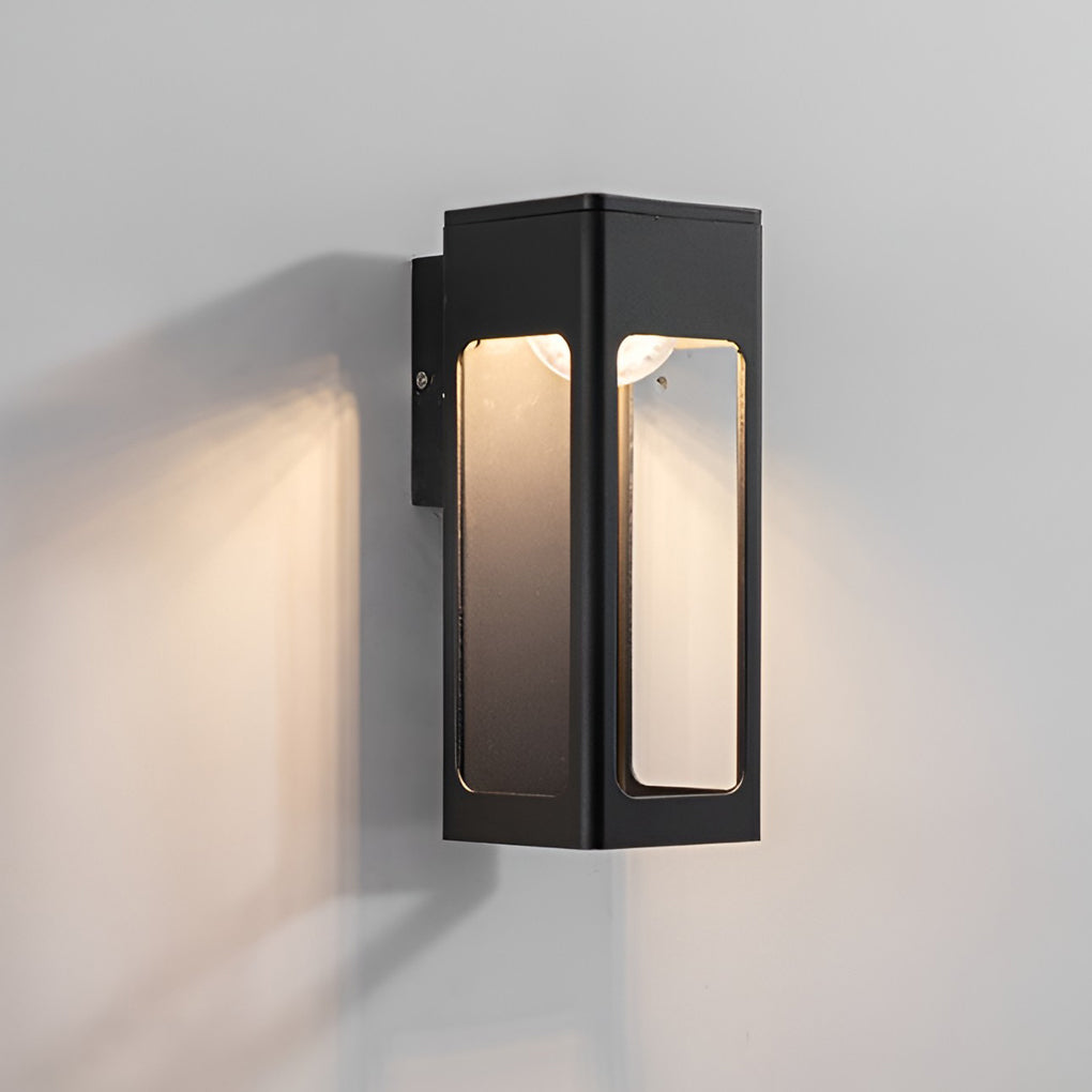 Box IP65 Waterproof 12W LED Black Contemporary Exterior Wall Light Sconces, Outdoor Wall Light, detail 9