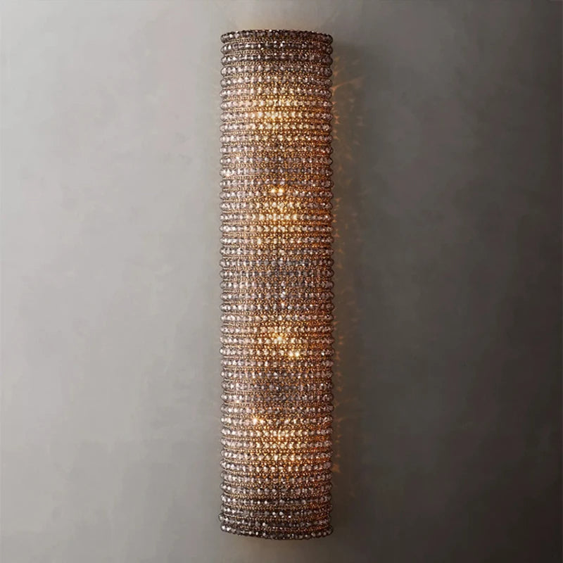 Bergamo Crystal Wall Light, Bedroom Wall Sconce, detail 4