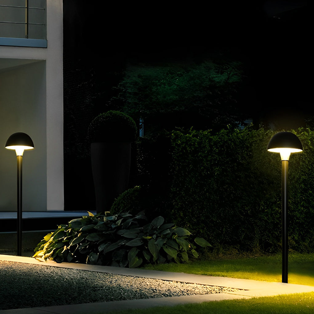 Creative Mushroom Shape Exterior Waterproof LED Black Contemporary Lawn Lamp, Outdoor Wall Light, detail 3