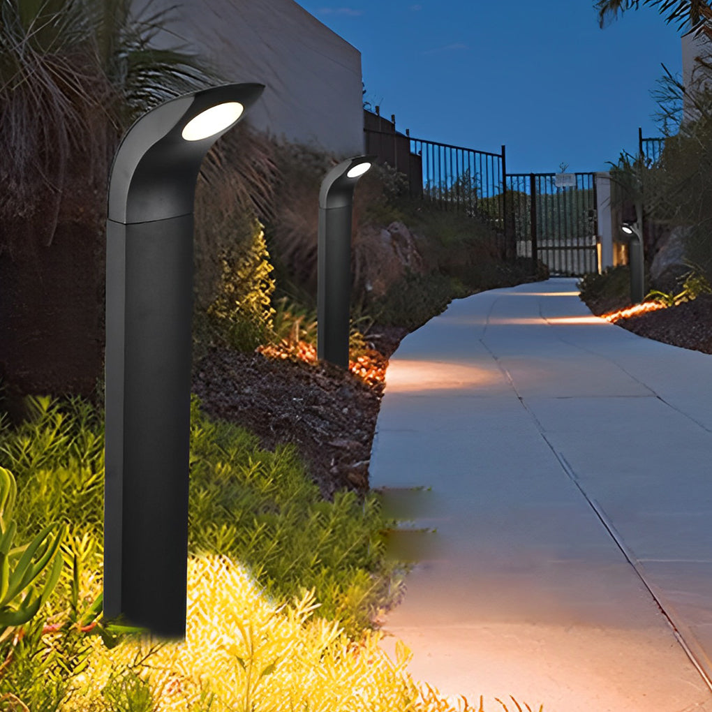 Waterproof IP65 COB LED Black Contemporary Exterior Pathway Lights, Outdoor Wall Light, detail 3