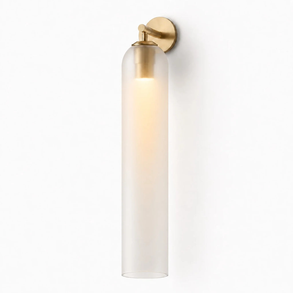 Cylindrical Art Glass Wall Light