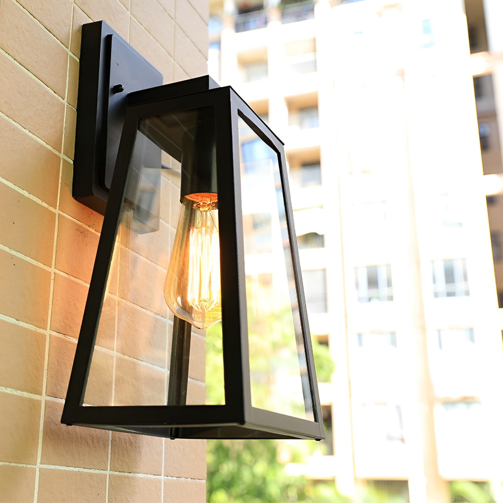 Trapezoidal Waterproof LED Vintage Exterior Wall Light Wall Light Lighting, Outdoor Wall Light, detail 4