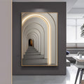 Decorative LED Light Canvas Suspended Painting with Remote, Bedroom Wall Sconce, DIMENSIONS 19.7"