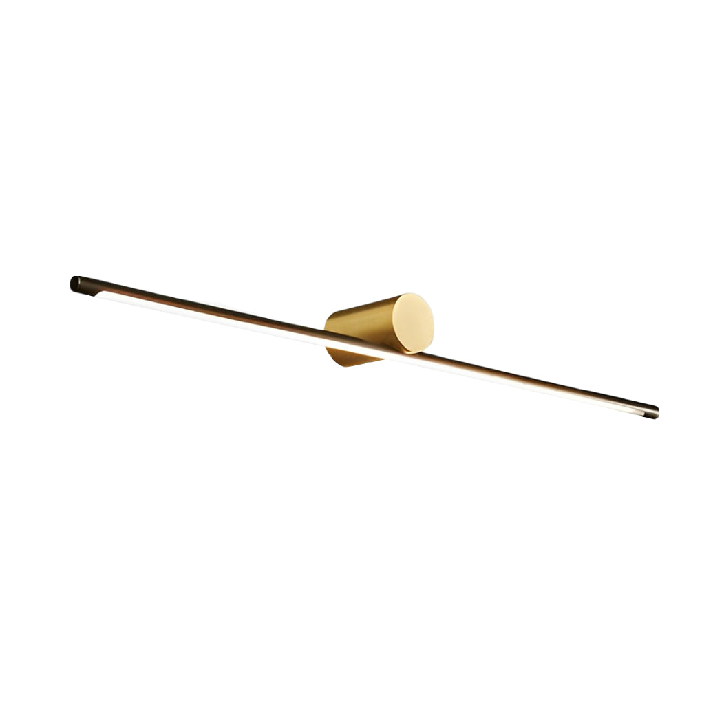 Contemporary Two-Tone Bathroom Vanity Fixture with Cylinder Fixture and Linear Bar, Bathroom Vanity Light, detail 8