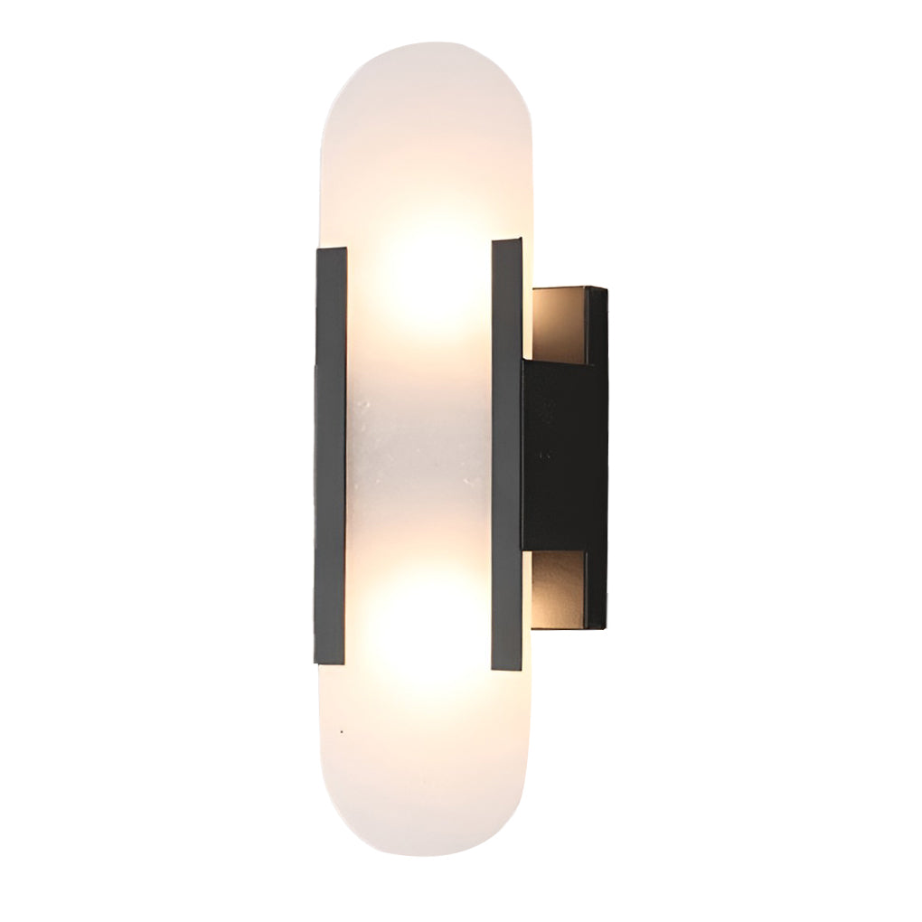 Electroplated Metal G4 LED Up and Down Lights Contemporary Wall Fixtures Lighting, Bedroom Wall Sconce, detail 8