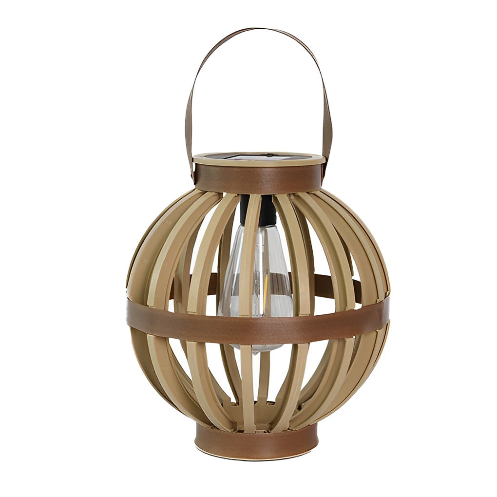 Portable PP Rattan Craft Waterproof LED Contemporary Solar Exterior Lanterns, Outdoor Wall Light, detail 8