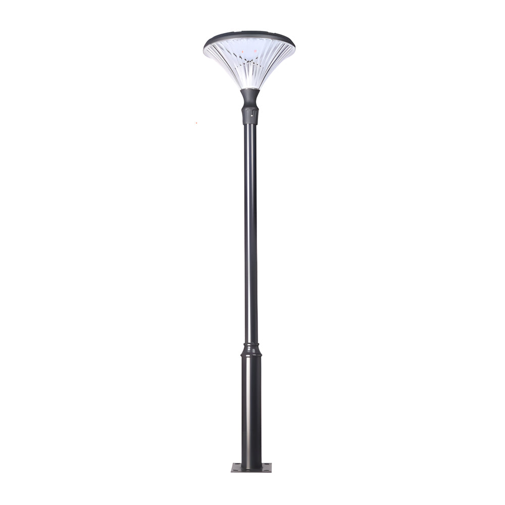 1-Light Black Exterior LED Solar Lamp Post and Pole Street Light, Outdoor Wall Light, detail 2