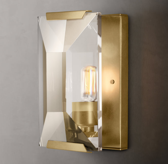 Harlow Crystal Wall Light, Bedroom Wall Sconce, detail 16