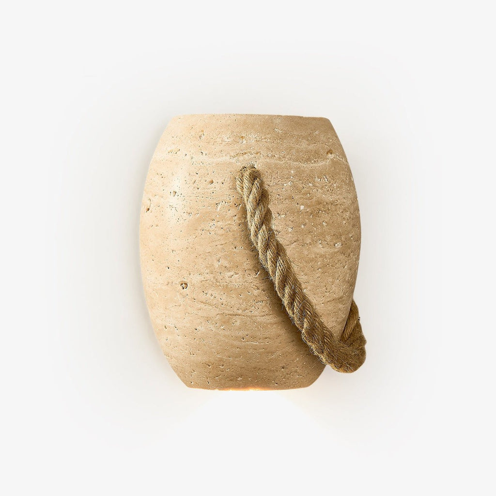 Terra Rope Wall Light - Dia 16cm x H 20cm Metal, Hardwired Wall Sconce, detail 2