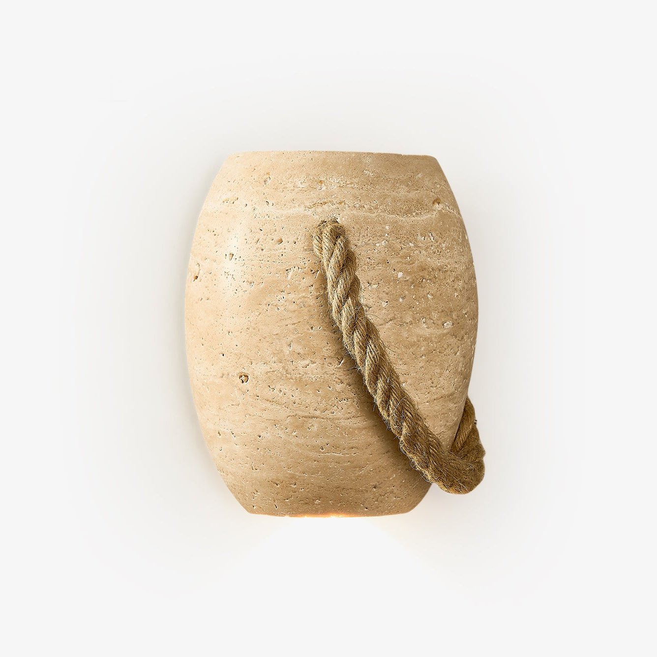 Terra Rope Wall Light - Dia 16cm x H 20cm Metal, Hardwired Wall Sconce, detail 2