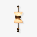 Duo Alabaster Wall Light, Hardwired Wall Sconce, Metal, Dia 15cm x H 43.5cm