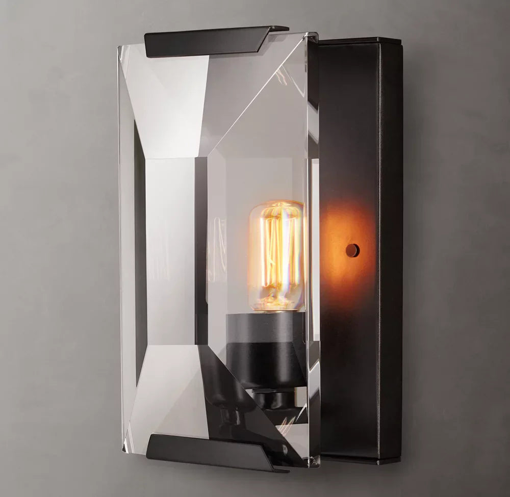 Harlow Crystal Wall Light, Bedroom Wall Sconce, detail 7