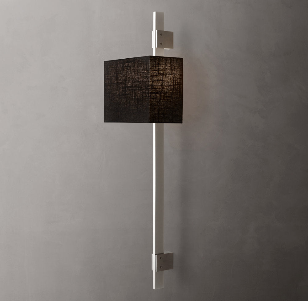 Vela Box Bar Sconce - Box Shade, Bedroom Wall Sconce, detail 19