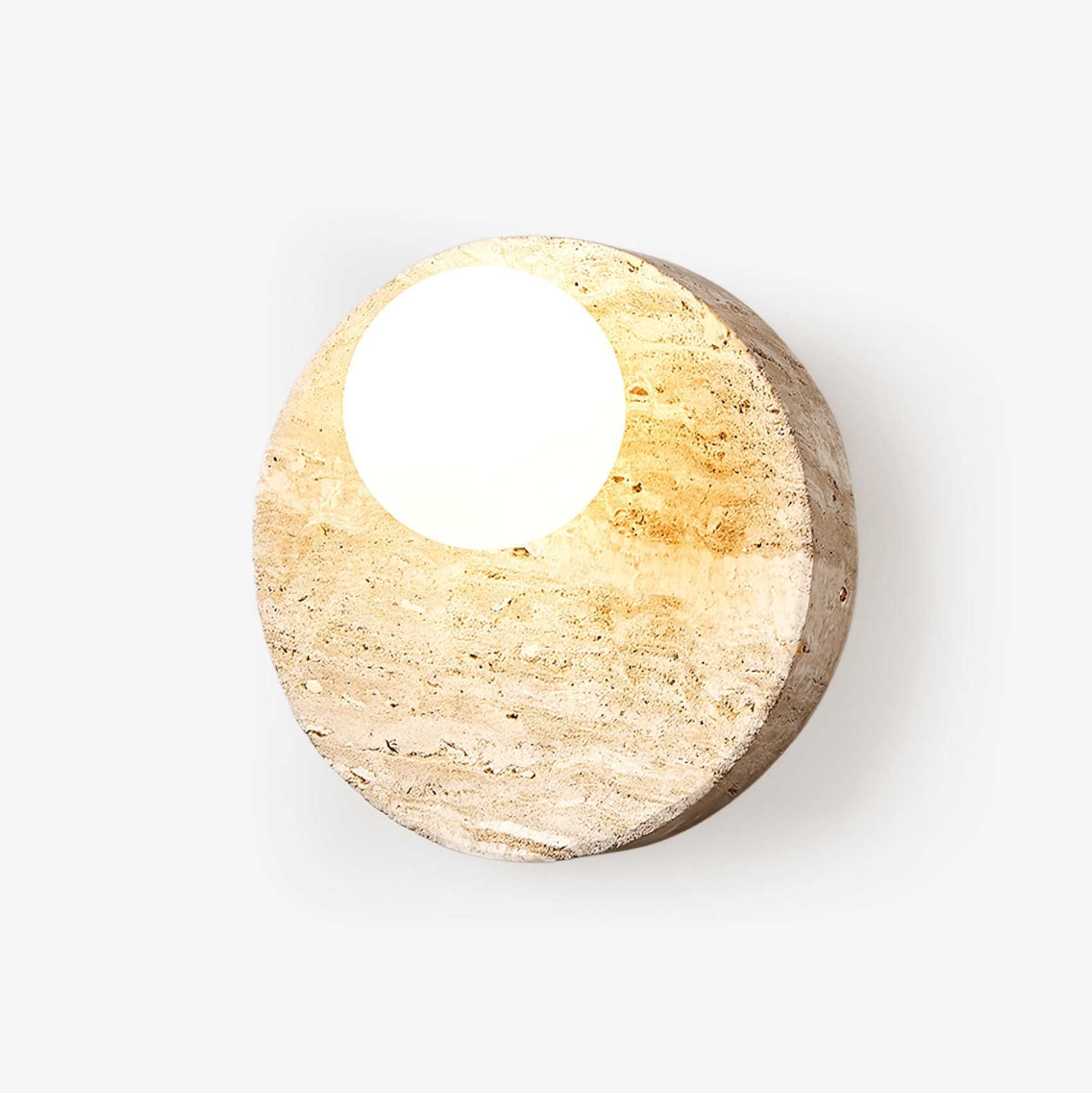 Sorella Travertine Wall Light, Hardwired Wall Sconce, detail 16