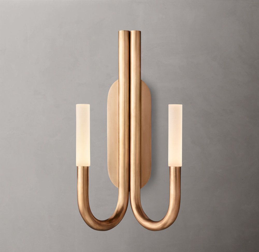 Rousseau Double Wall Light, Bathroom Wall Sconce, detail 5