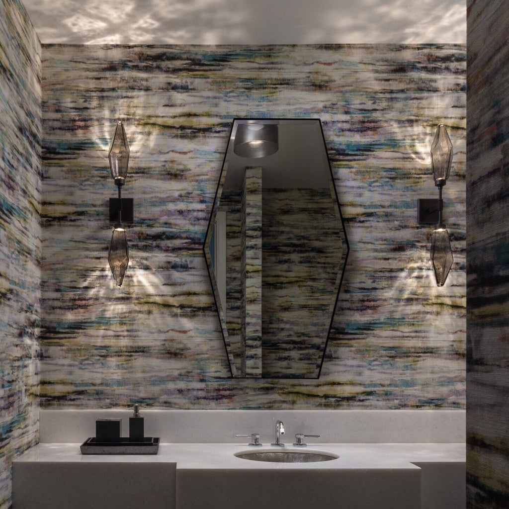 Rocast Crystal Double Wall Light, Bedroom Wall Sconce, detail 2
