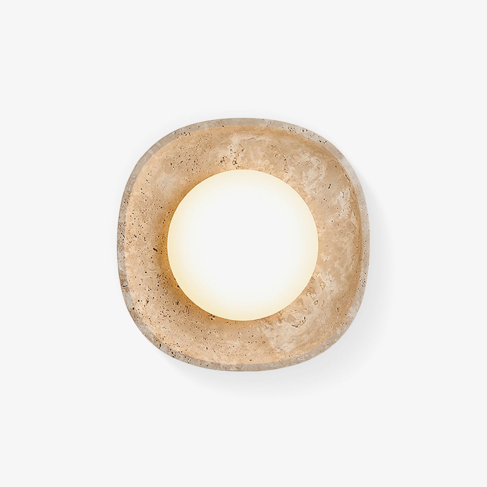 Lunara Fossil Wall Light, Hardwired Wall Sconce, Metal, Dia 28cm x Depth 8.5cm