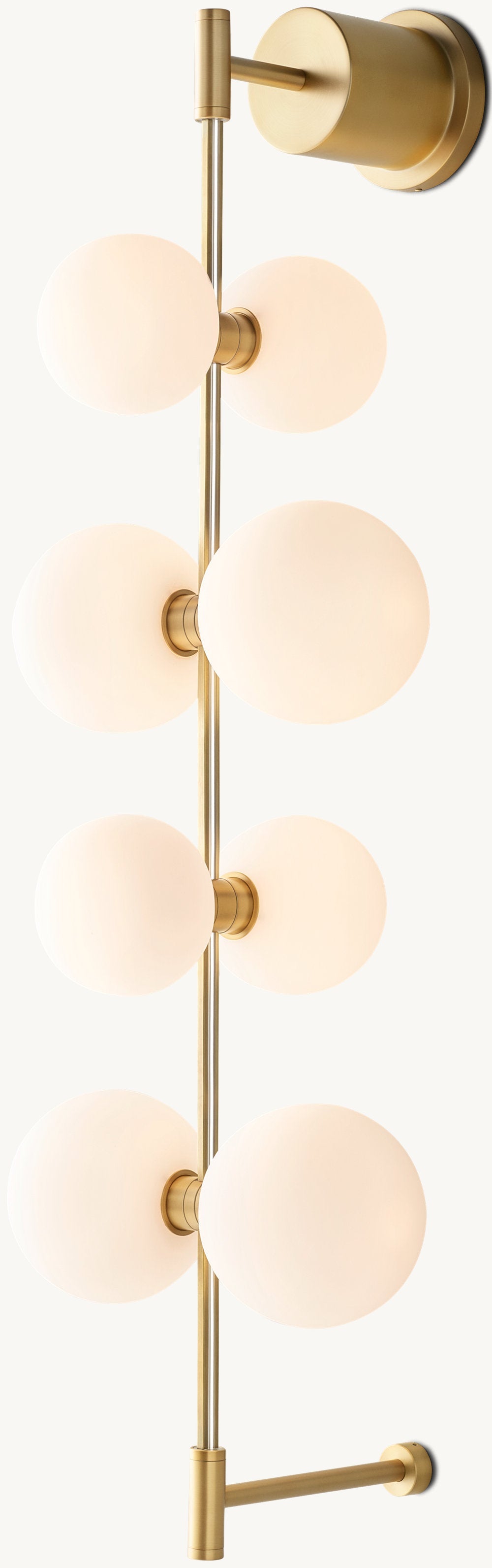 Contemporary Rail Sconce, Hardwired Wall Sconce, detail 4