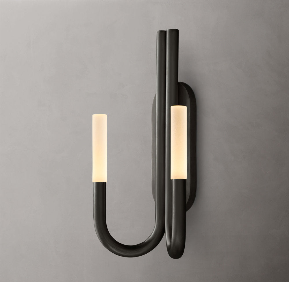Rousseau Double Wall Light, Bathroom Wall Sconce, detail 8