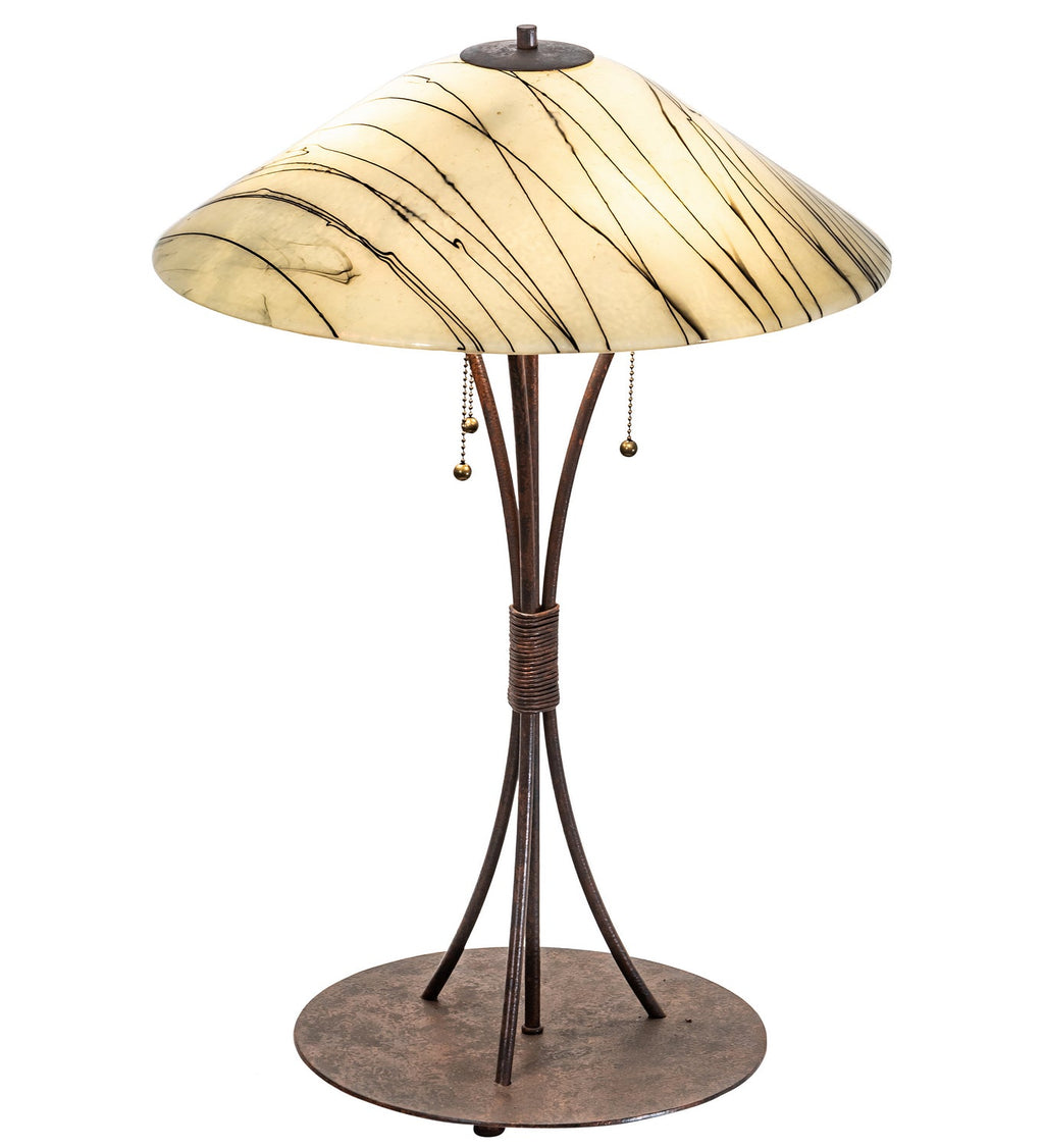 Branches 26 Inch 3-Light 27.00" Rust Table Lamp front view