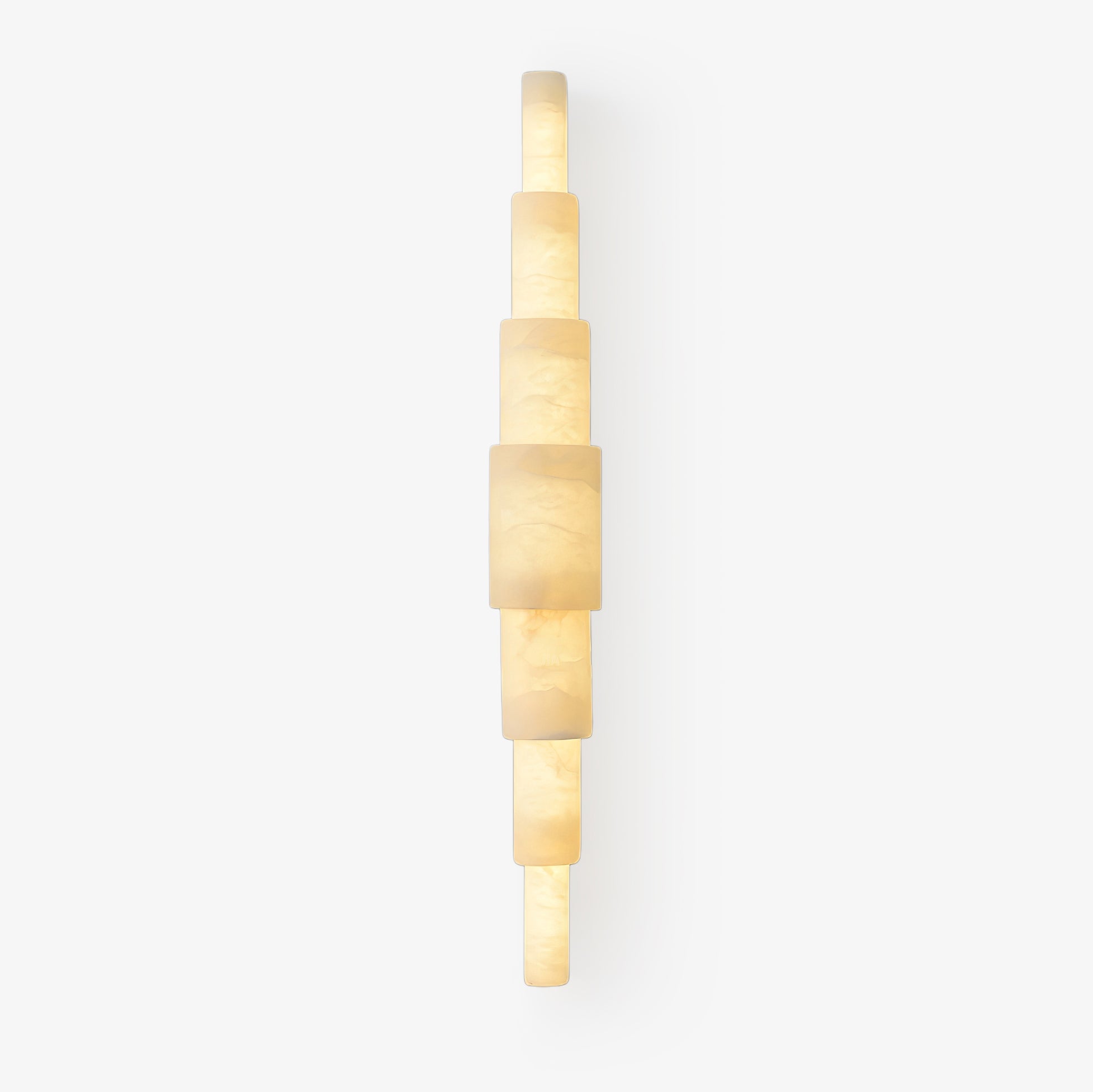 Alba Cascade Alabaster Wall Light, Hardwired Wall Sconce, L 9cm x W 9cm x H 39cm
