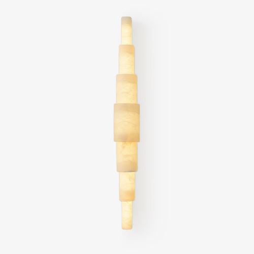 Alba Cascade Alabaster Wall Light, Hardwired Wall Sconce, L 9cm x W 9cm x H 39cm
