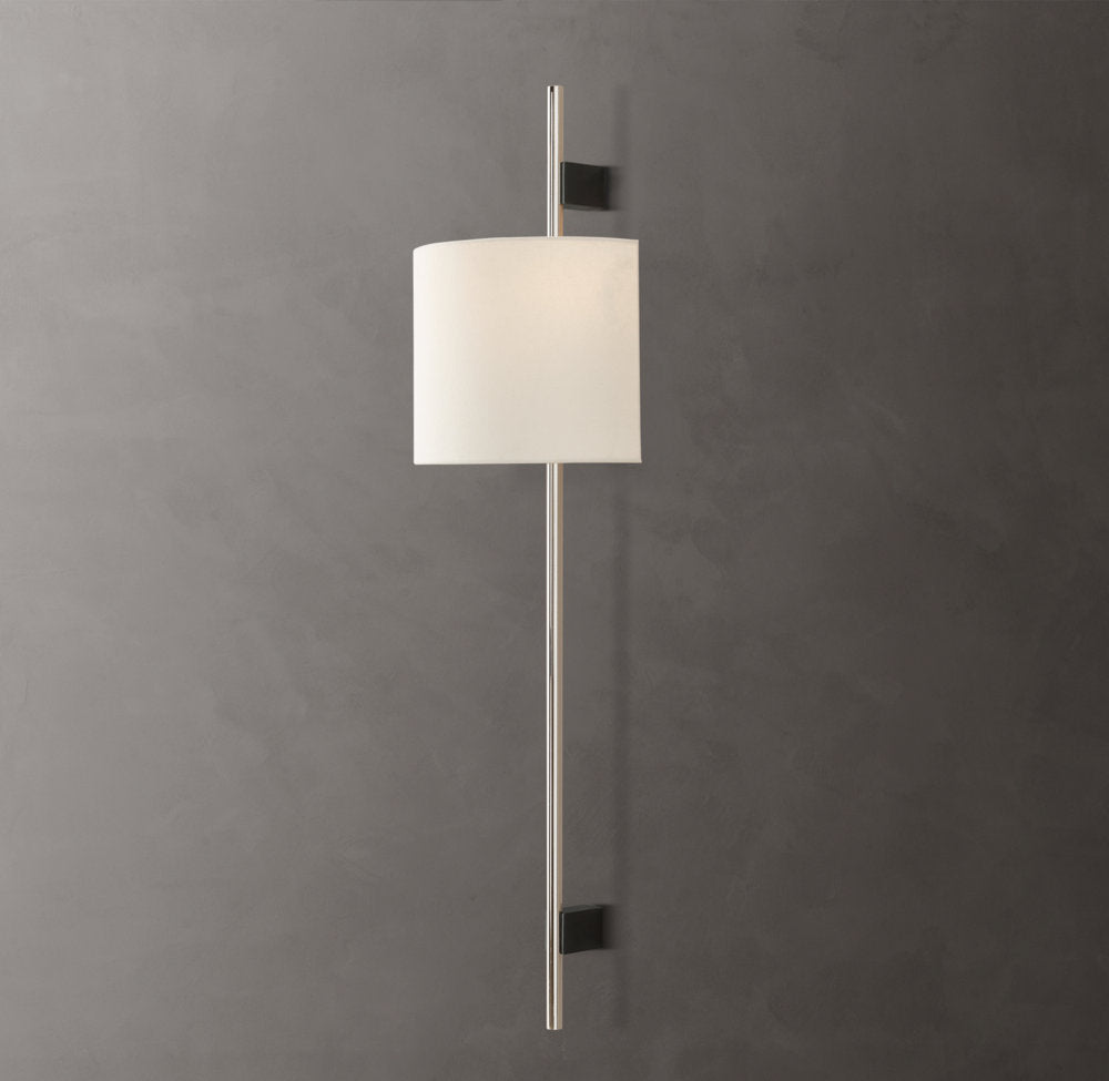 Vela Circular Bar Sconce - Circular Shade, Bedroom Wall Sconce, detail 2