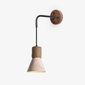 Rope Stone Cone Wall Light, Hardwired Wall Sconce, Metal, Dia 12cm x H 17cm