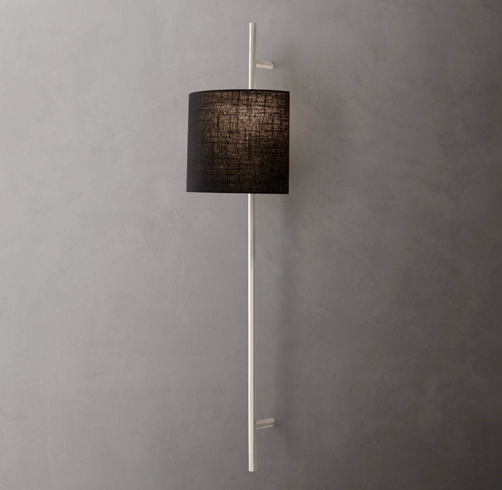 Vela Octagonal Bar Sconce - Circular Shade, Bedroom Wall Sconce, detail 17