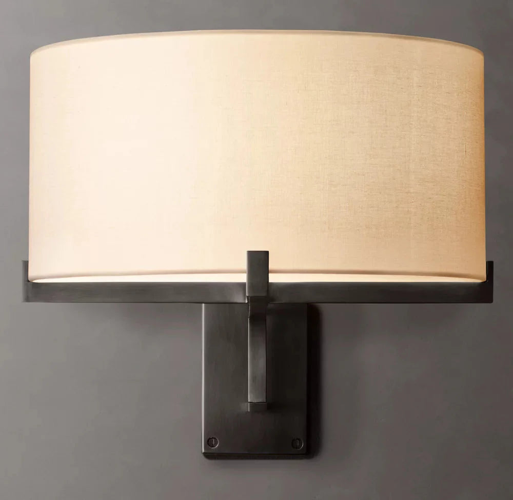 Pauillacs Drum Shade Swing-Arm Wall Light, Plug-In Wall Sconce, detail 9