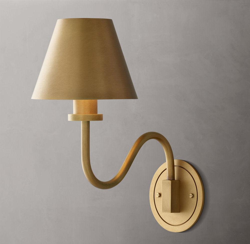 Clarence Wall Light, Bedroom Wall Sconce, Dimensions Overall: 6"