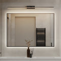 Contemporary Copper Adjustable LED Bathroom Vanity Fixture with Rotatable Rod and Linear Acrylic Shade, Bathroom Vanity Light, 23.6"