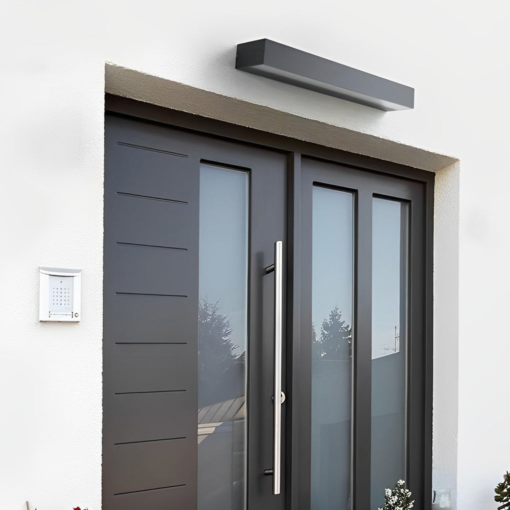 Clean-Lined Strip Waterproof LED Black Contemporary Exterior Wall Washer Light, Outdoor Wall Light, detail 5