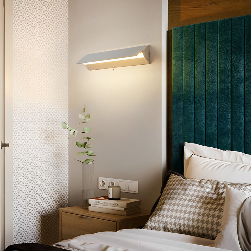 270° Rotatable Adjustable Box Strip LED White Nordic Wall Light, Bedroom Wall Sconce, detail 3