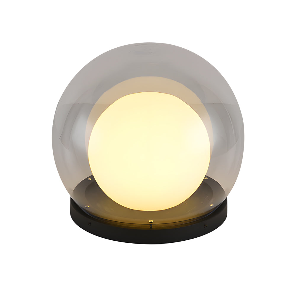 Solar Bubble Lunar Post Light Waterproof Globe Exterior Lantern Gate Light Exterior Lamp Landscape Light, Outdoor Wall Light, detail 11