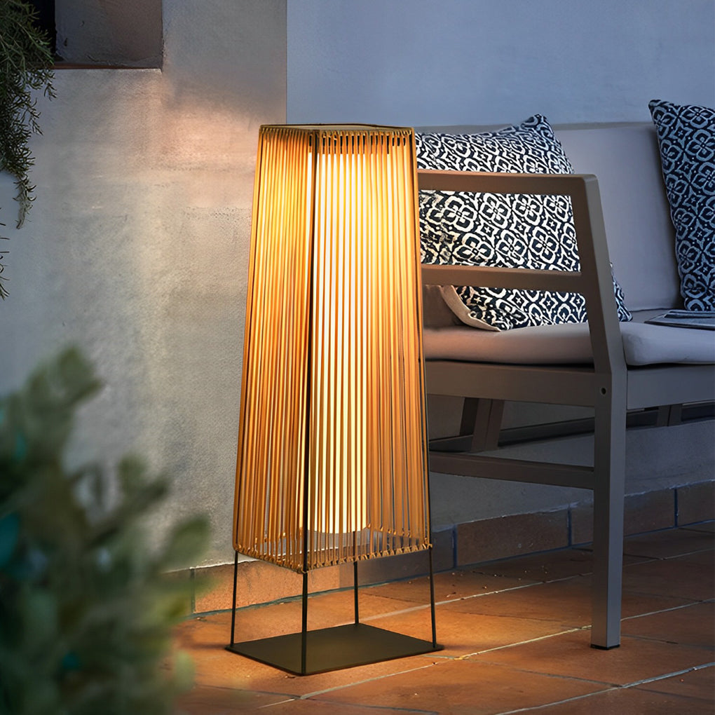 Rubber Solar LED Exterior Floor Light, Outdoor Wall Light, 18.9"
