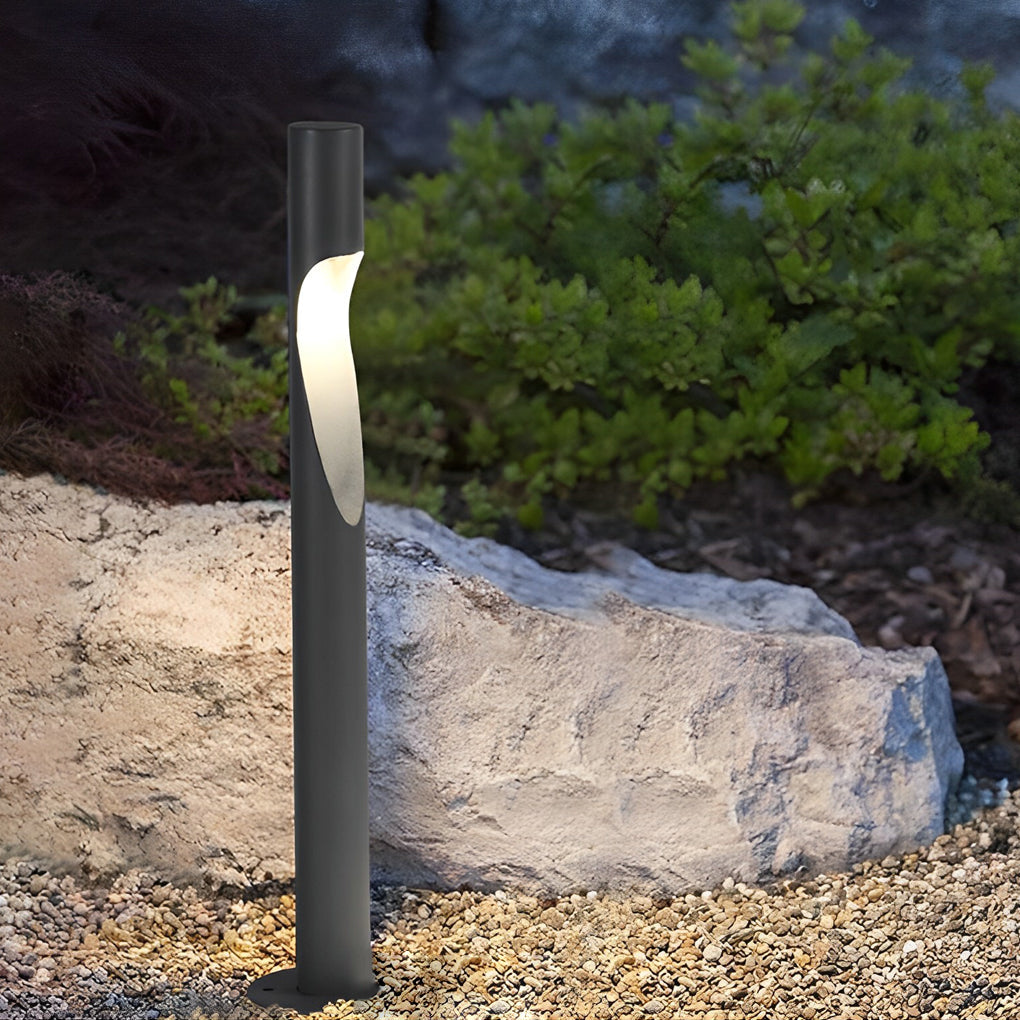 Circular Creative Waterproof LED 10W Gray Contemporary Exterior Light Pathway Lamp, Outdoor Wall Light, detail 2