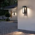 Box IP65 Waterproof 12W LED Black Contemporary Exterior Wall Light Sconces, Outdoor Wall Light, Aluminum Alloy, 10"