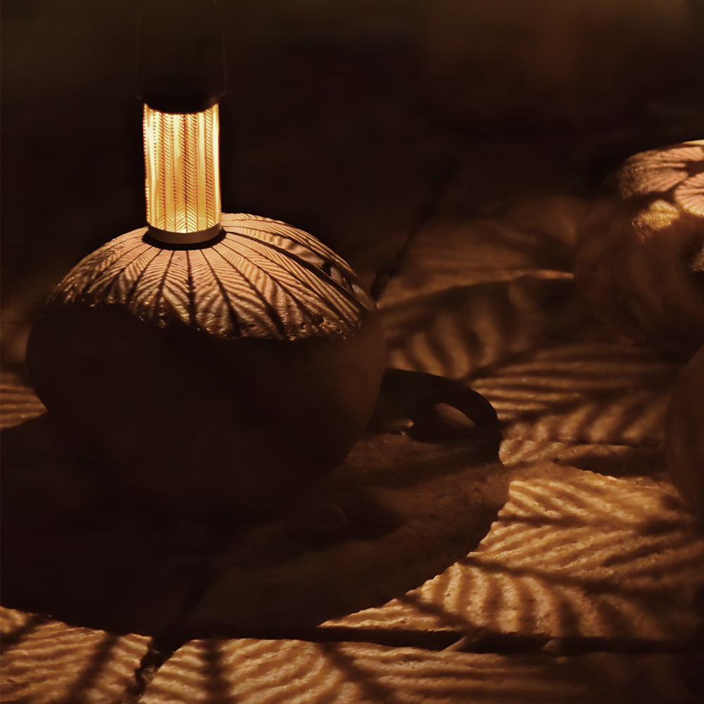 7.3-Inch H Metal Cutout Solar Portable Suspended Lantern, Bedside Table Lamp, detail 2