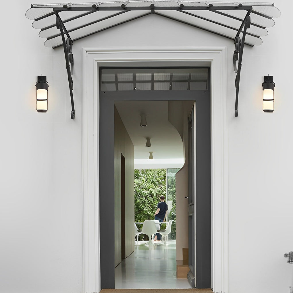 Country Retro Waterproof Black American-style Wall Light Exterior Lights, Wall Sconce, detail 4