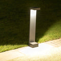 I-Shaped Waterproof Aluminum LED Black Contemporary Exterior Pathway Lights, Outdoor Wall Light, Die-cast Aluminum, 15.8"