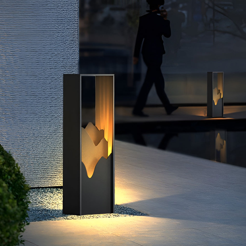 Waterproof LED Mountain Scenery Exterior Path Lights Landscape Lighting, Outdoor Wall Light, detail 13