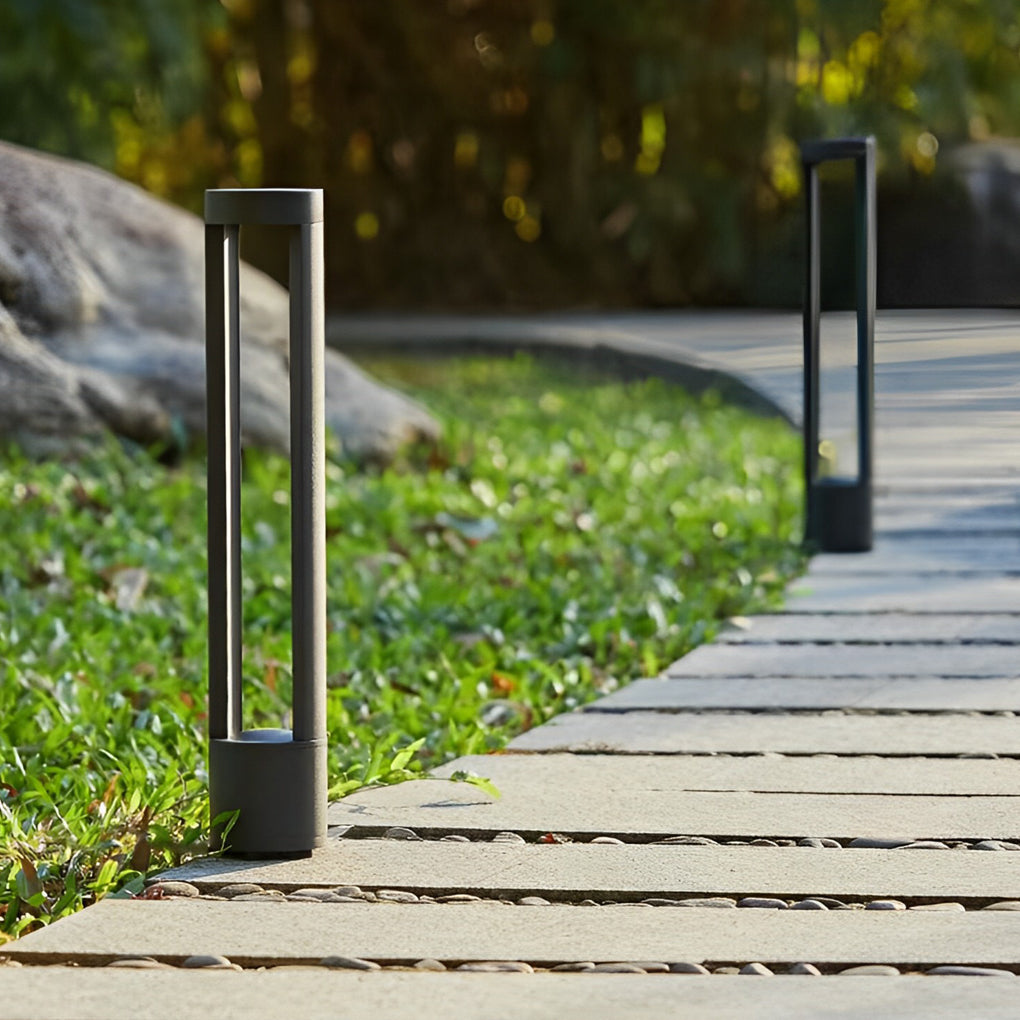 Circular Waterproof IP65 LED Aluminum Black Contemporary Exterior Pathway Lights, Outdoor Wall Light, detail 4