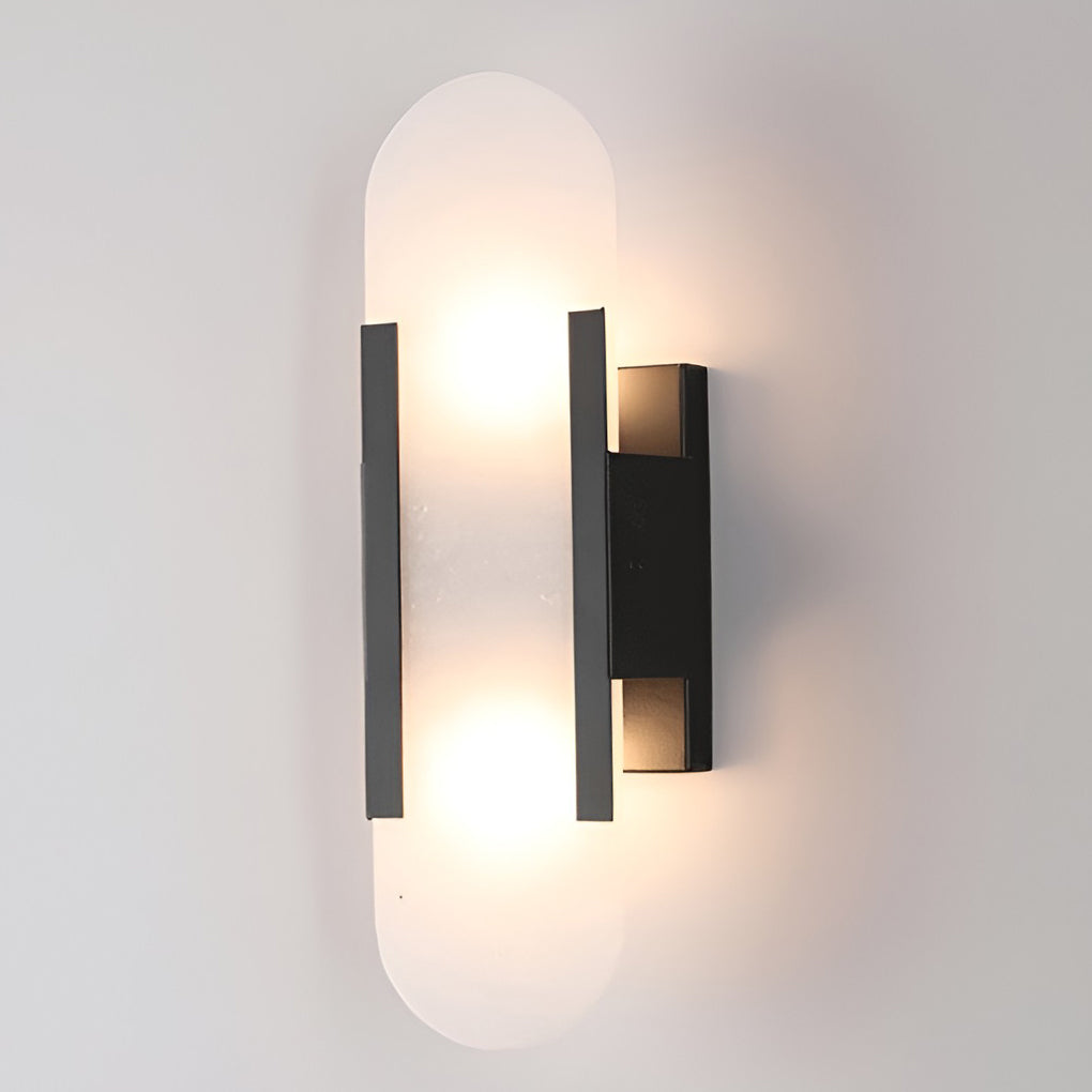 Electroplated Metal G4 LED Up and Down Lights Contemporary Wall Fixtures Lighting, Bedroom Wall Sconce, detail 5